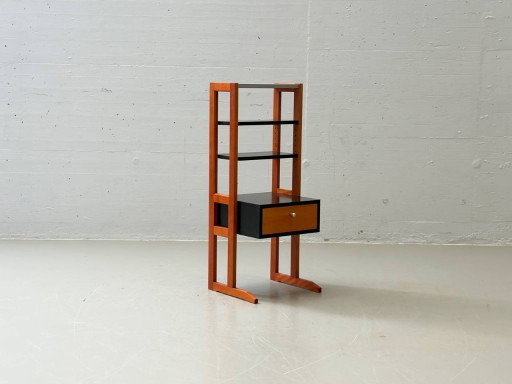 Postmoderne ladekast met open planken, jaren 80