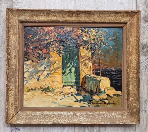 oil in wood, Mattio Laurent (cannes)