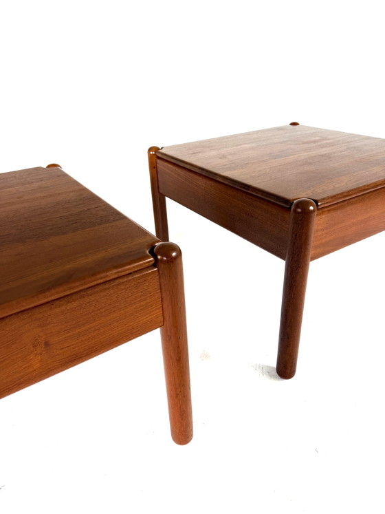 Image 1 of 2x vintage Danish teak coffee table, 1970s