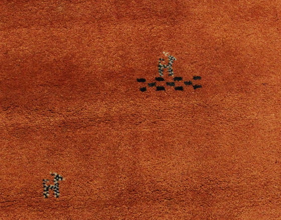 Image 1 of Tapis Gabbeh persan moderne original en laine, 223 x 172 cm, excellent état.