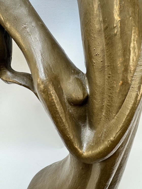 Image 1 of Scultura originale di Geert Kunen "Koppel" - firmata e contrassegnata - 53 cm