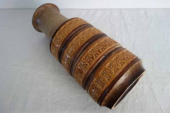 Large Scheurich Keramik Ceramic Floor Vase, Germany, 1970s, Brown, Vintage (photo 11 of 13)