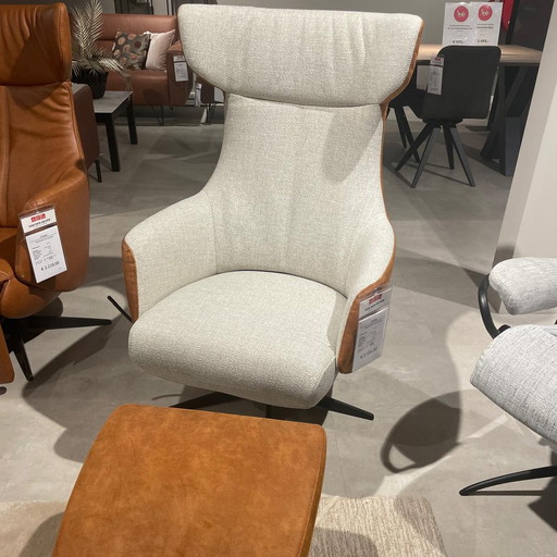 Poltrona relax + poggiapiedi Ethan