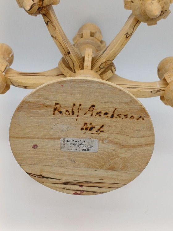 Bellissimo portacandela in legno scandinavo – Rolf Axelsson, Portacandele, Ottone (photo 10 of 14)