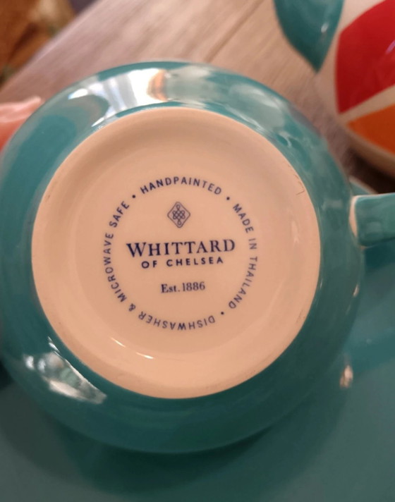 Image 1 of Service à thé « Tea for One » peint à la main par Whittard of Chelsea,