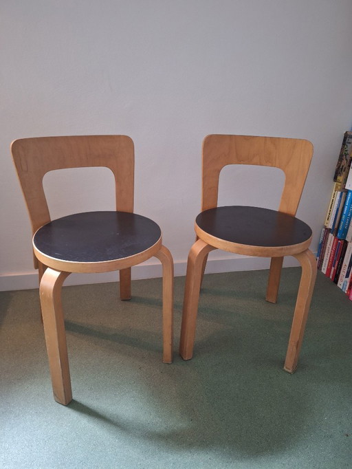 2x Alvar Aalto - Artek 65 (années 60)