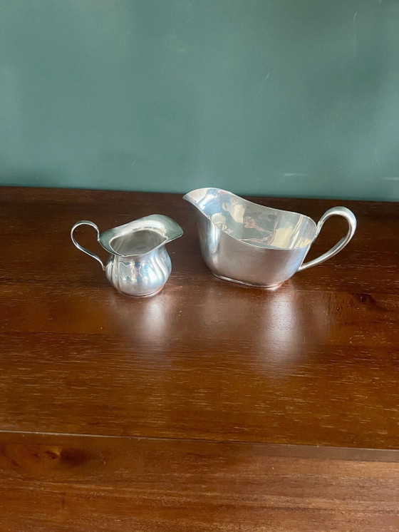 Salsiera vintage Reed&Barton 1146 placcata argento con lattiera placcata argento in omaggio – Stoviglie (photo 2 of 8)