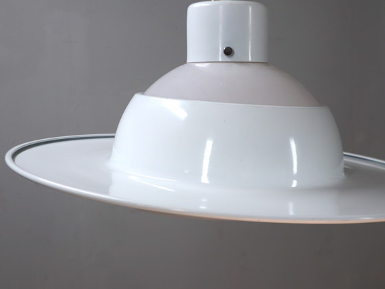 Image 1 of Space Age Veluce Murano Hanging Disc Lamp 1960s, Set of 4