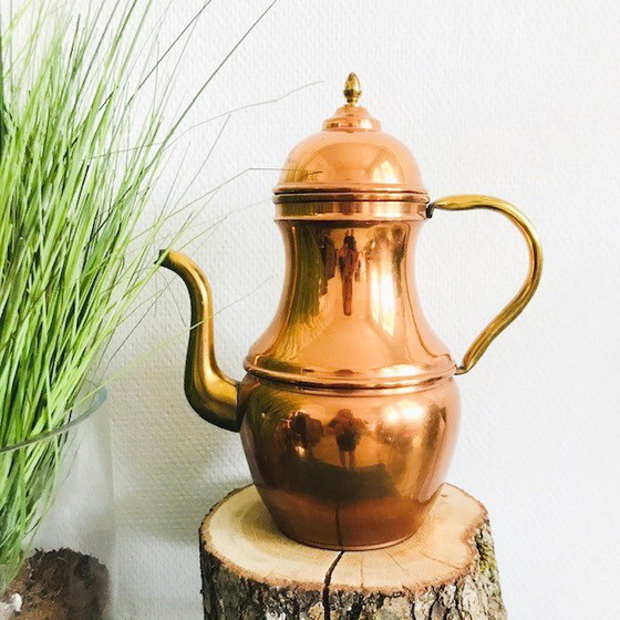 Image 1 of Teiera vintage in rame e ottone