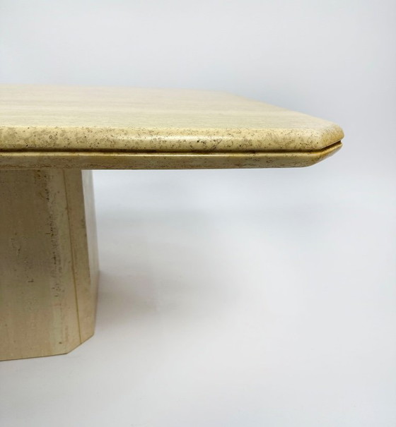 Image 1 of Vintage 1970s coffee table in travertin