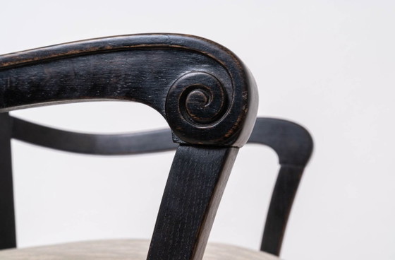 Image 1 of Set van 2 Biedermeier fauteuils in rustieke, landelijke stijl, Oostenrijk, circa 1850