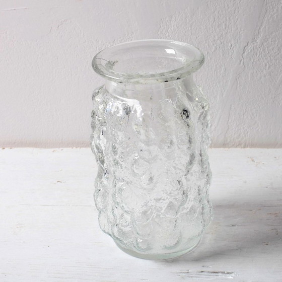 Image 1 of Vintage Pressed Glass Bubble Vase: Vladislav Urban Design, Czech Republic