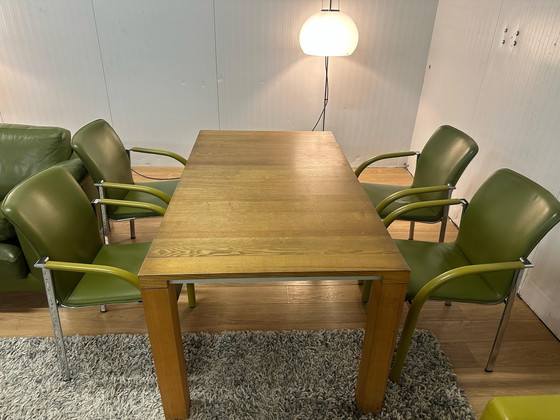 Image 1 of Leolux Extendable Wooden Dining Table | Design & Practical