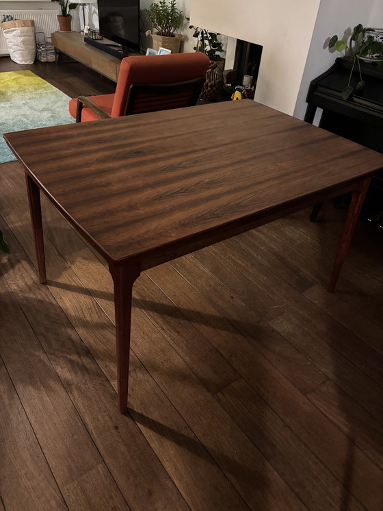 Image 1 of Deense design tafel teak fineer uitschuifbaar