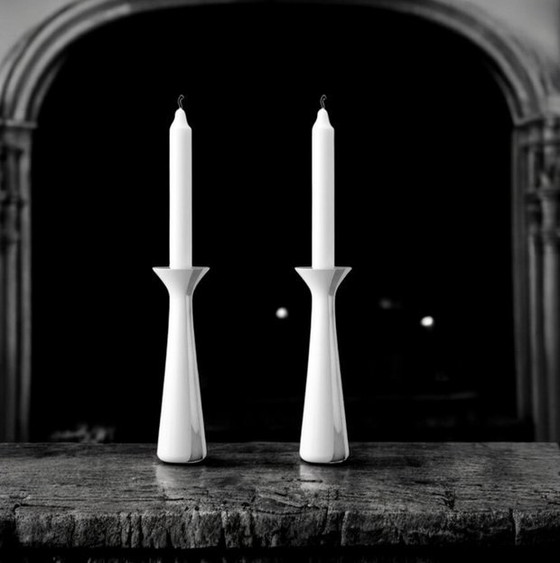 Image 1 of 2x Maria Berntsen (Denemarken) kandelaar