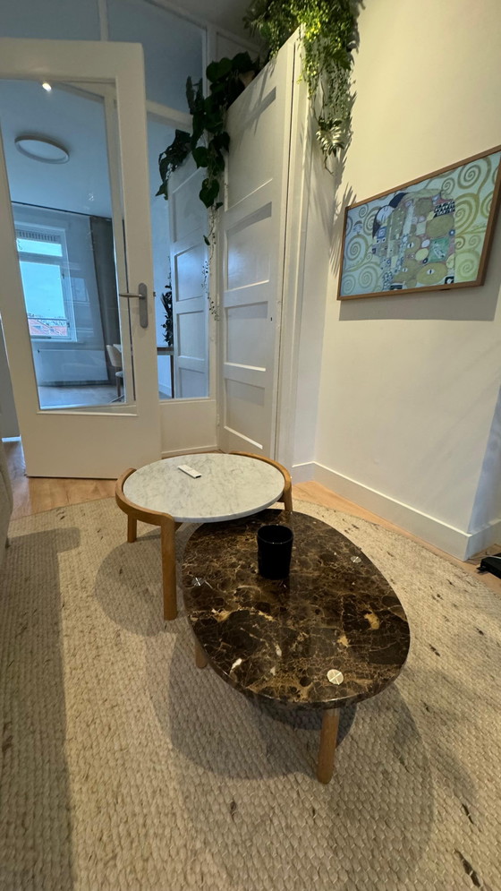 Image 1 of BOLIA tuk Bruine marmeren salontafel