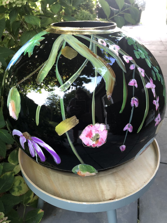 Image 1 of Vibe Art Hand-Painted Vase New!