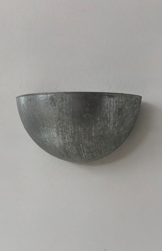 Image 1 of Applique vintage a mezzaluna in acciaio patinato, Francia, 1980