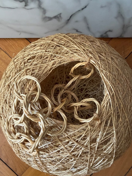 Image 1 of Suspension boule ficelle vintage
