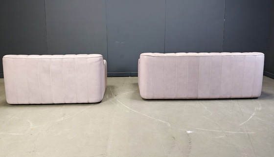 Image 1 of Ensemble de canapés vintage en cuir DS44 par Desede, années 1970