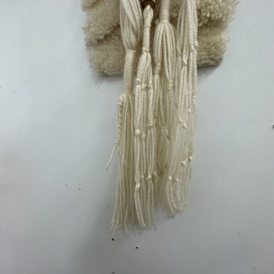 Image 1 of Tovaglia da parete Smyrna in lana annodata a mano vintage anni '70