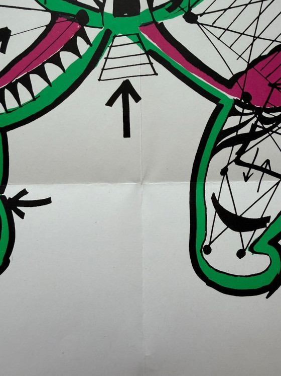 Niki de Saint Phalle, Niki Stabilisée Par Jean Tinguely, originele tentoonstellingsposter, 2018 – Paper (photo 4 of 7)