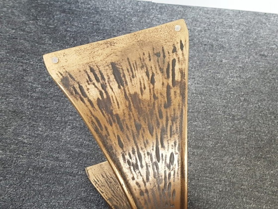 Image 1 of TABLE BASSE VINTAGE 1960 EN BRONZE & VERRE DLG LUCIANO FRIGERIO WILLY CEYSSENS