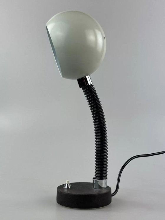 Image 1 of 60s 70s tafellamp Egon Hillebrand bollamp space age metaal ontwerp