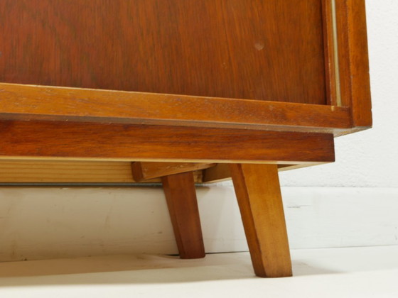 Image 1 of Vintage highboard / sideboard with large display cabinet from the 60s