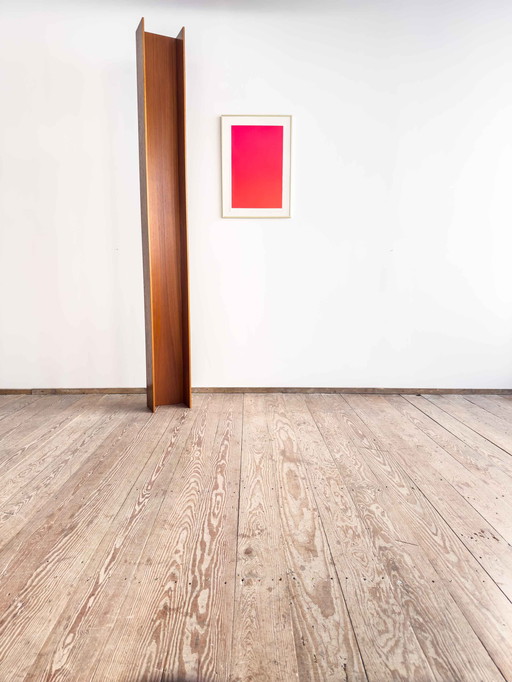 Mid Century wandmeubel 240cm in teak van Walter Wirz voor Wilhelm Renz, 1960