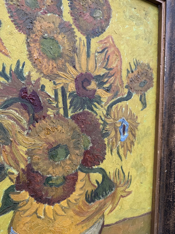 Gemälde Sonnenblumen nach Van Gogh – Gemälde & Zeichnungen, Wood (photo 2 of 15)