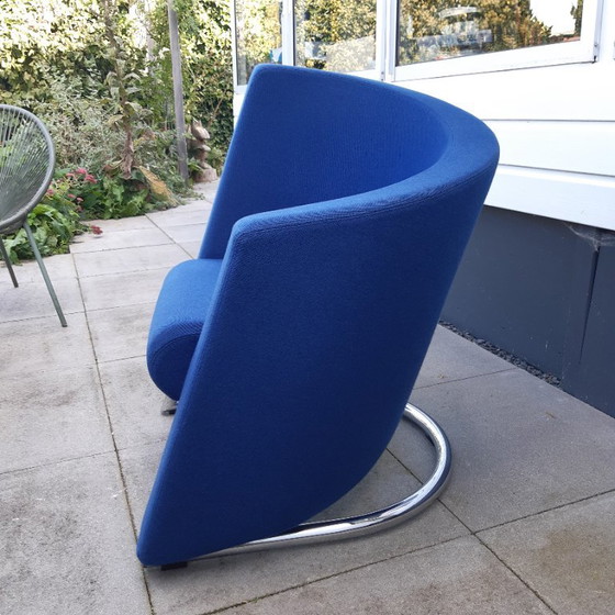 Sedia asimmetrica blu reale – Poltrone, Tessile (photo 4 of 6)