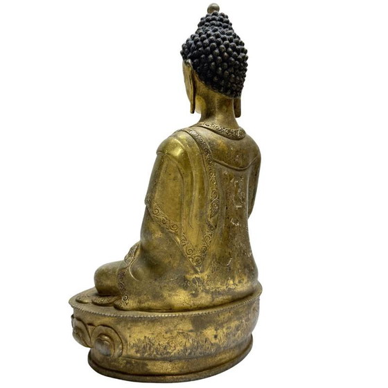 Antique Buddha with Original Painting – Lot 459 – Sculpture (photo 6 of 13)