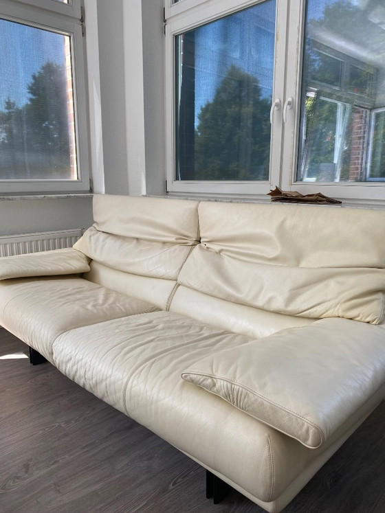Original B&B Italia Alanda Sofa 3-seater – Paolo Piva – Cream Leather – 3-5 seaters (photo 2 of 7)