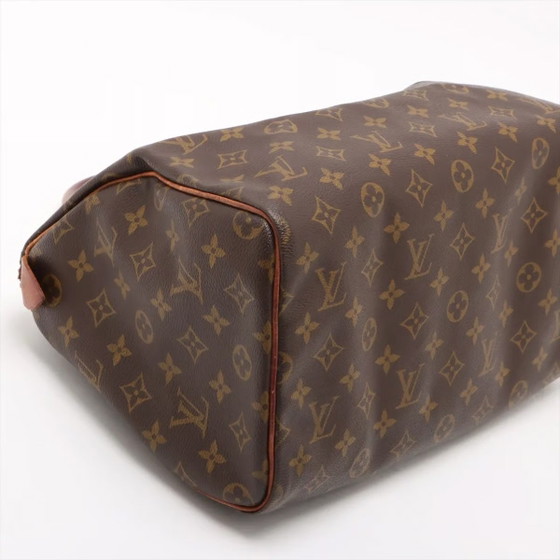 Speedy 30 Monogram Louis Vuitton – Top handle tassen, Leer, Canvas (photo 4 of 15)