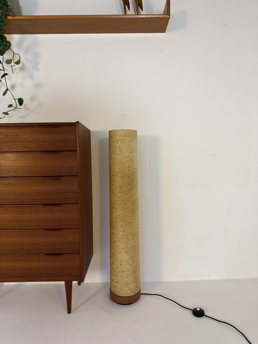 Lampadaire cylindrique vintage des années 60