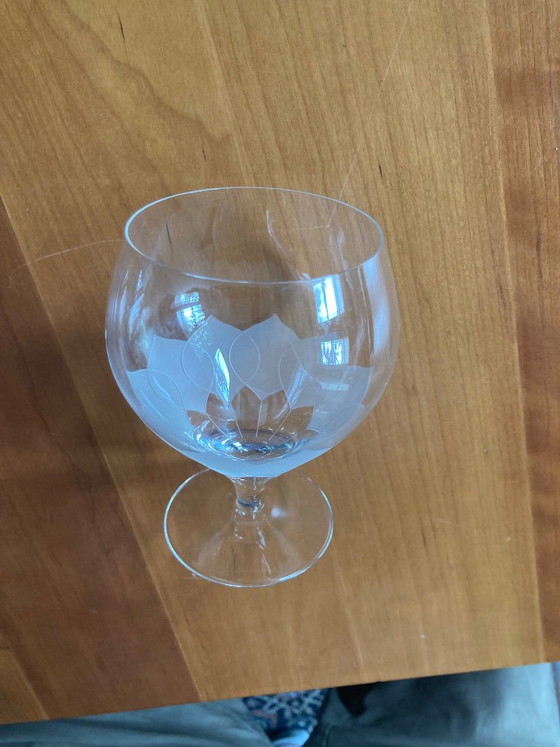 Vijf Rosenthal kristallen whisky glas glazen. Lotus design van Wiinblad – Glazen & Karaffen, Crystal (photo 4 of 5)