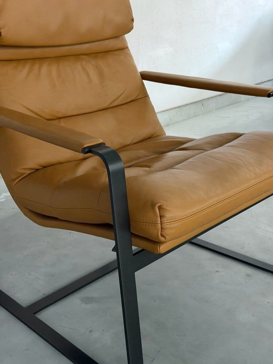Poltrona Leolux Indra – Pelle Ceras Brandy – Come nuova – Poltrone, polished steel (photo 2 of 8)