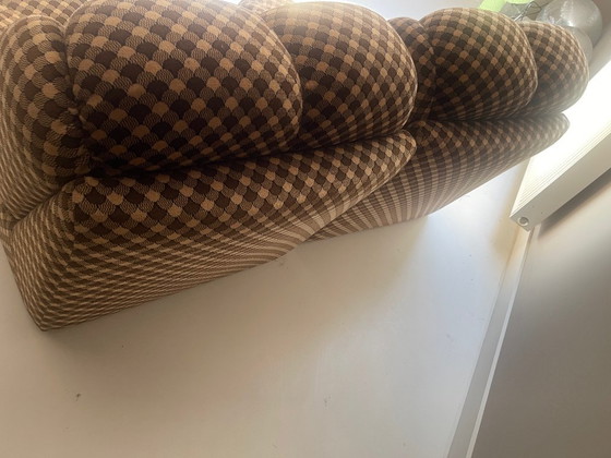 Image 1 of Italiaanse modulaire sofa /3 stuks  uit de jaren 70 met blokjesprint