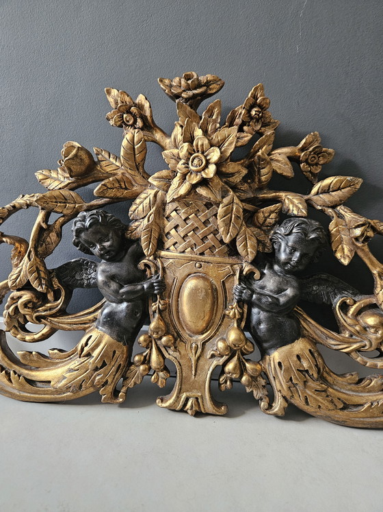 Image 1 of Puerta antigua dorada superpuesta, Francia