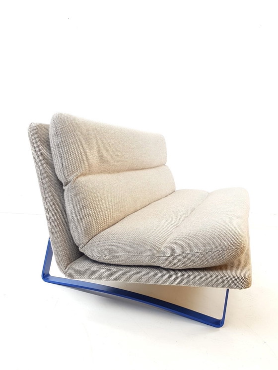 Image 1 of Vintage Artifort bank Kho Liang Le beige bruin wol ploegstof