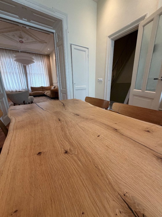 Image 1 of VANOUDS Amsterdam — massief eiken boomstamtafel, 280 cm (live edge)
