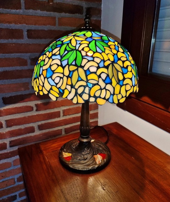 Tiffany style lamp, designer signature – Table lamps, Crystal (photo 4 of 12)