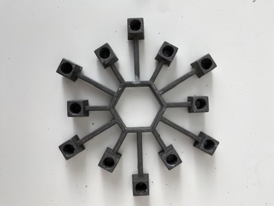 Image 1 of Paro Design Danimarca, anni '60, 4 candelabri a forma di ragno