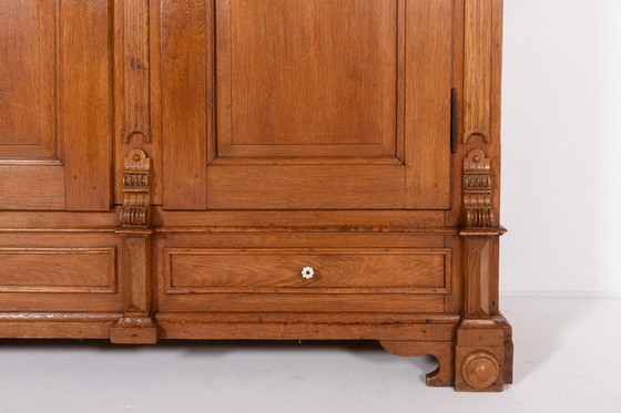 Image 1 of Vintage eikenhouten kast