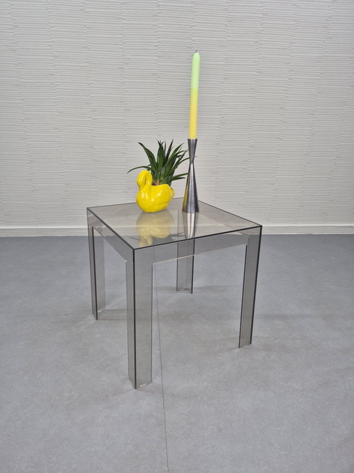 Kartell Jolly, acrylic side table smoke grey.