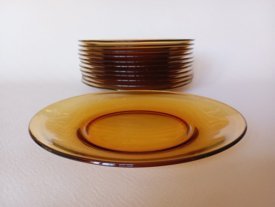 Image 1 of Vereco vintage amber dinner plates