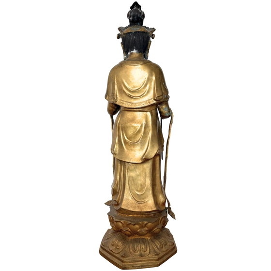 Monumentaler japanischer Sho-Kannon Bodhisattva | Edo-Zeit (17. Jahrhundert) | Meisterwerk Tempelbronze (photo 6 of 10)