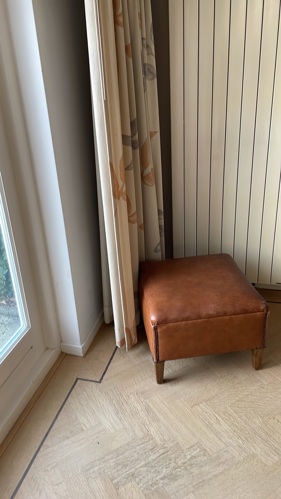 Image 1 of Nico Van Oorschot Fauteuil met hocker 