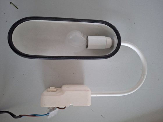 Image 1 of Vrieland vintage postmoderne wandlamp jaren ’80 design zwart/wit